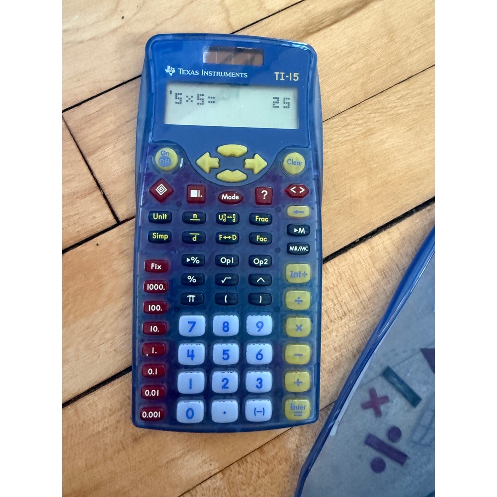 Texas Instruments TI-15 Explorer Elementary Calculator - Picture 2 of 7